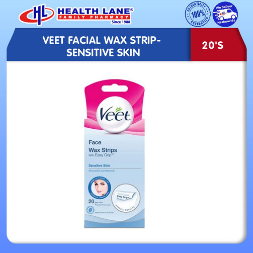 VEET FACIAL WAX STRIP- SENSITIF KULIT (20'S)